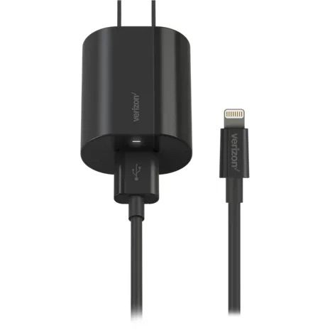 VERIZON LIGHTNING WALL CHARGER 2.4A FOR LIGHTNING DEVICES