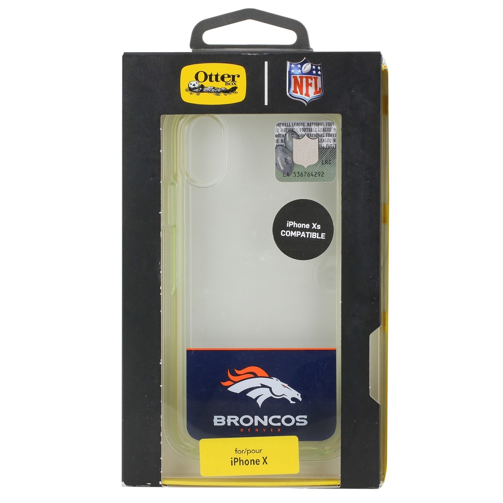 OTTERBOX NFL SYMMETRY SERIES CASE FOR IPHONE XS & IPHONE X - RETAIL PACKAGING - BRONCOS