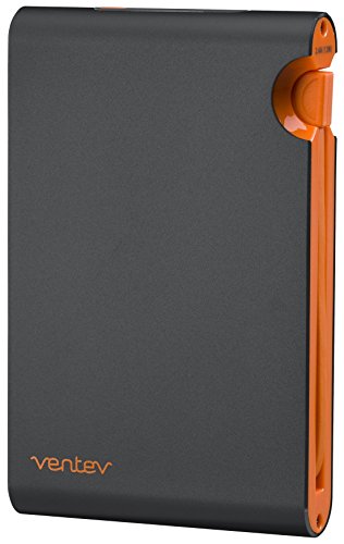 VENTEV POWERCELL 6000C - TWO PORT 6000MAH PORTABLE BATTERY WITH ATTACHED APPLE LIGHTNING CABLE
