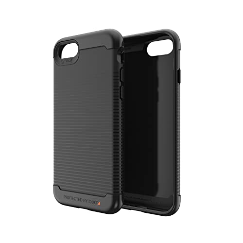 GEAR4 ZAGG HAVANA CASE FOR IPHONE SE 2022/SE (2ND GEN) & IPHONE 8/7/6 – ADVANCED IMPACT PROTECTION, INTEGRATED D3O TECHNOLOGY, – REINFORCED TOP, BOTTOM, CORNERS, BLACK (702009625)