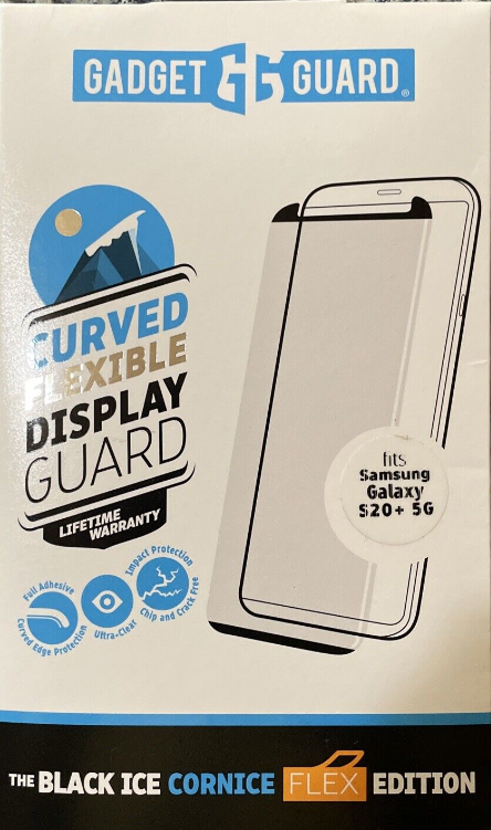 GADGET GUARD BLACK ICE CORNICE FLEX TEMPERED GLASS FOR GALAXY S20+