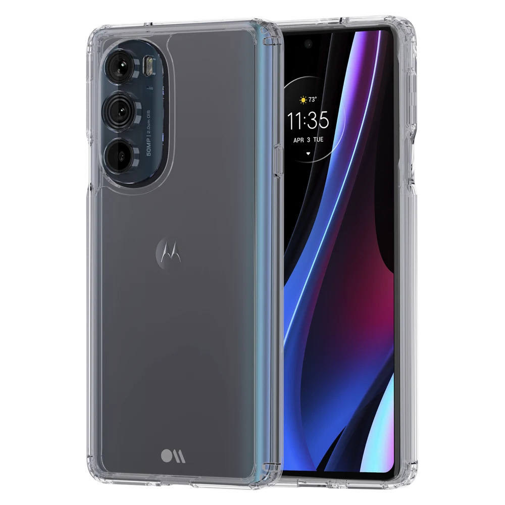 CASE MATE FOR MOTOROLA EDGE PLUS. (2022) ULTRA CLEAR. 10FT DROP PROTECTION.