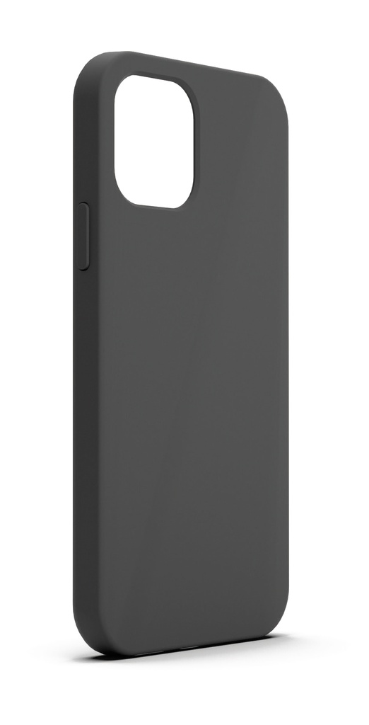 BASE COMPATIBLE LIQUID SILICONE GEL/RUBBER CASE IPHONE 12 PRO MAX (6.7) - BLACK